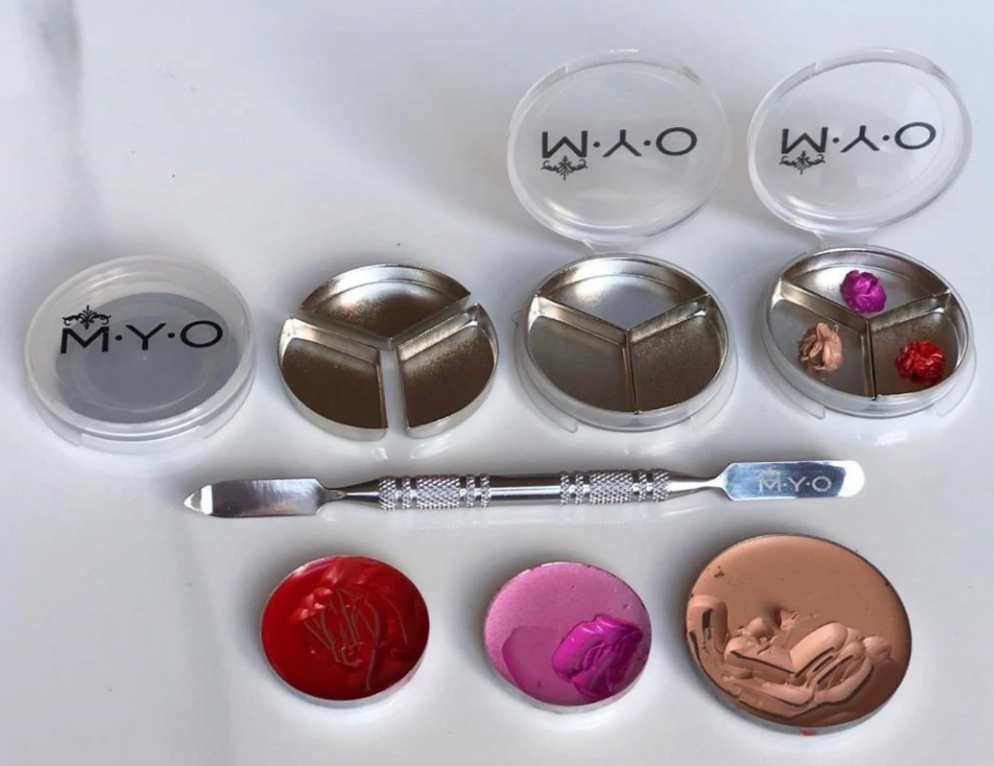 MYO Makeup Pod met 3 Pan metalen Inserts MEDIUM 2stuks